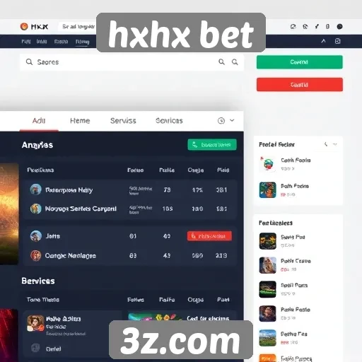 Análise da interface do usuário do site hxhx bet